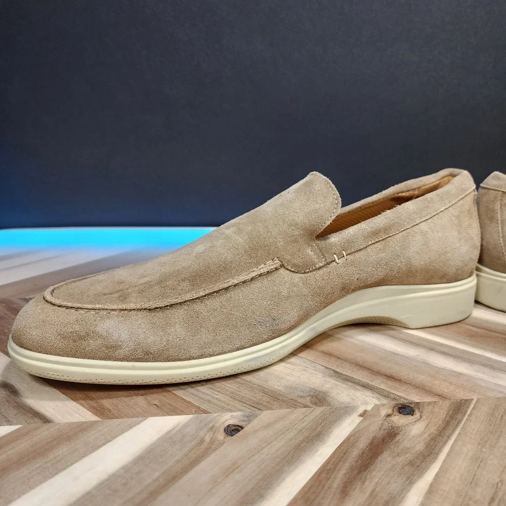 Amberjack The Loafer Made in Portugal Tundra Beige Slip On Comfort Shoes Mens 13